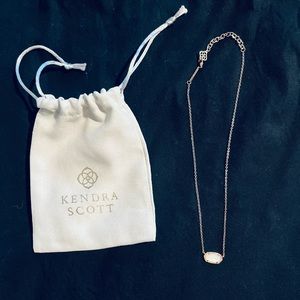 Rose gold, white Elisa Kendra Scott Necklace. Perfect condition!